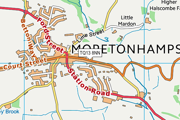 TQ13 8NN map - OS VectorMap District (Ordnance Survey) TQ13 8NN map - OS VectorMap District (Ordnance Survey)