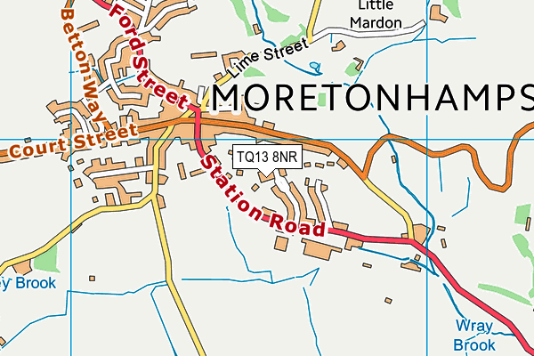 TQ13 8NR map - OS VectorMap District (Ordnance Survey) TQ13 8NR map - OS VectorMap District (Ordnance Survey)
