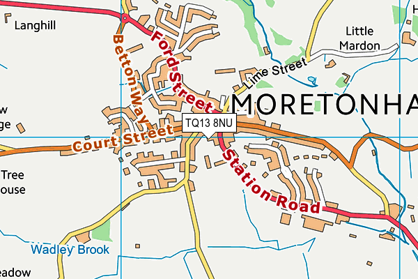 TQ13 8NU map - OS VectorMap District (Ordnance Survey) TQ13 8NU map - OS VectorMap District (Ordnance Survey)