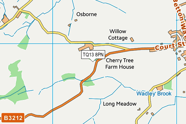TQ13 8PN map - OS VectorMap District (Ordnance Survey)