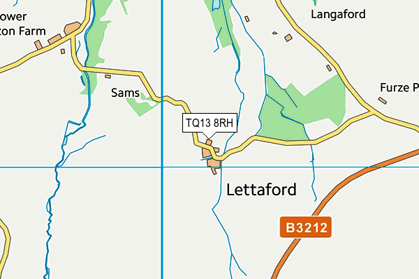 TQ13 8RH map - OS VectorMap District (Ordnance Survey) TQ13 8RH map - OS VectorMap District (Ordnance Survey)