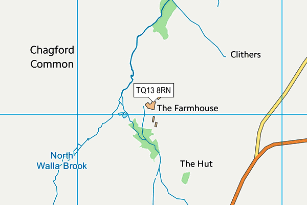 TQ13 8RN map - OS VectorMap District (Ordnance Survey)