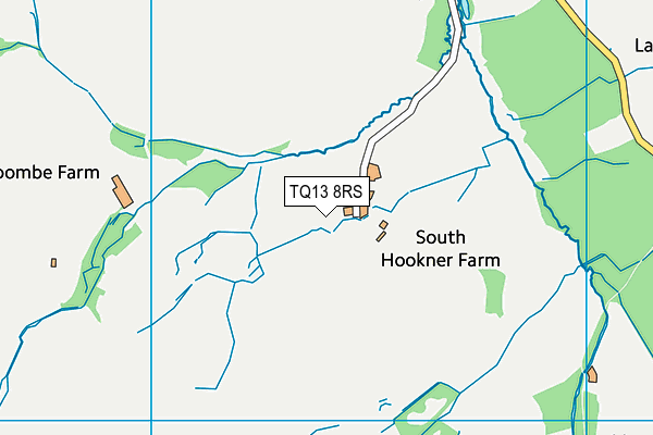 TQ13 8RS map - OS VectorMap District (Ordnance Survey)