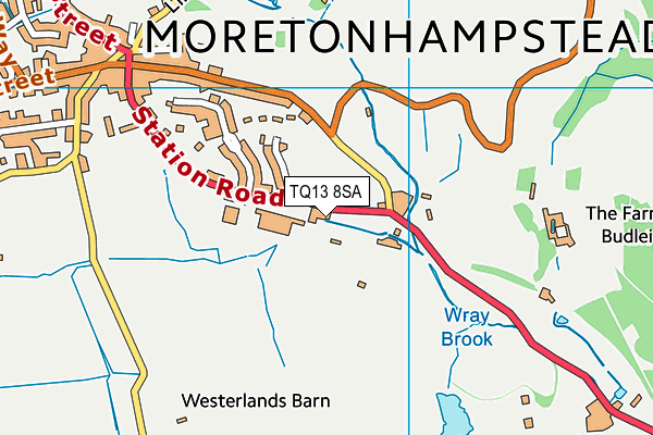 TQ13 8SA map - OS VectorMap District (Ordnance Survey) TQ13 8SA map - OS VectorMap District (Ordnance Survey)