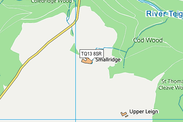 TQ13 8SR map - OS VectorMap District (Ordnance Survey) TQ13 8SR map - OS VectorMap District (Ordnance Survey)