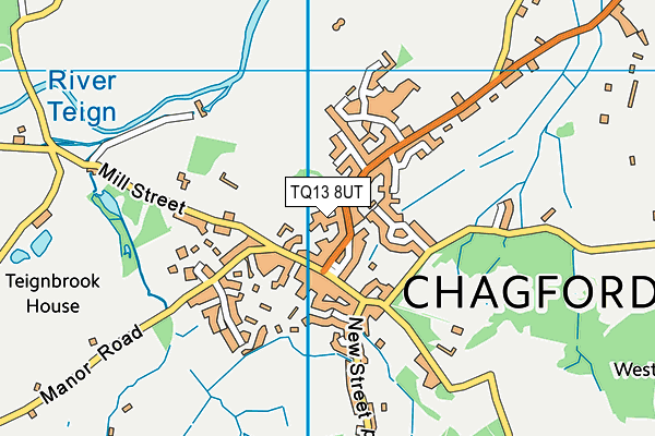 TQ13 8UT map - OS VectorMap District (Ordnance Survey)
