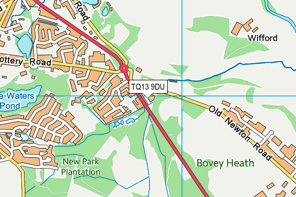 TQ13 9DU map - OS VectorMap District (Ordnance Survey) TQ13 9DU map - OS VectorMap District (Ordnance Survey)