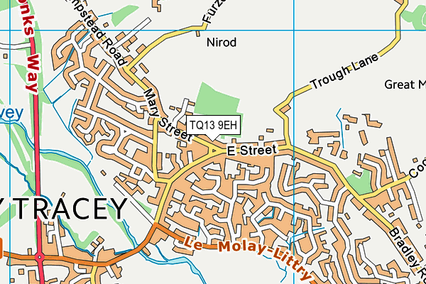TQ13 9EH map - OS VectorMap District (Ordnance Survey) TQ13 9EH map - OS VectorMap District (Ordnance Survey)