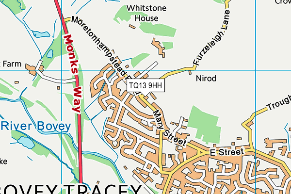 TQ13 9HH map - OS VectorMap District (Ordnance Survey) TQ13 9HH map - OS VectorMap District (Ordnance Survey)