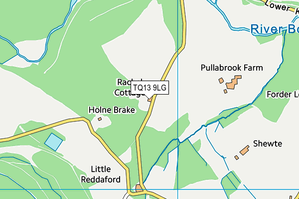 TQ13 9LG map - OS VectorMap District (Ordnance Survey) TQ13 9LG map - OS VectorMap District (Ordnance Survey)