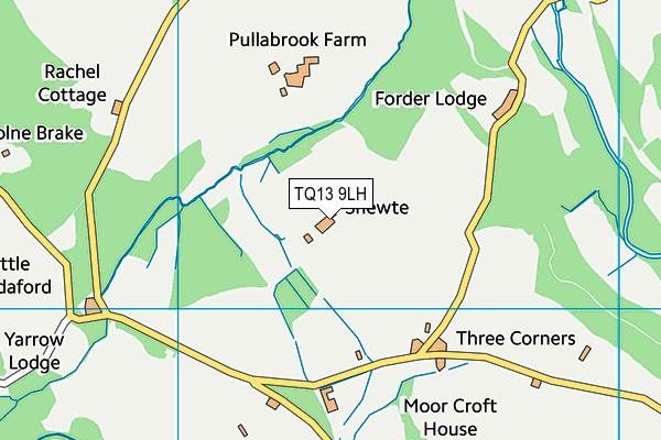 TQ13 9LH map - OS VectorMap District (Ordnance Survey) TQ13 9LH map - OS VectorMap District (Ordnance Survey)
