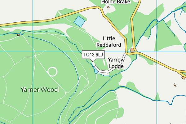 TQ13 9LJ map - OS VectorMap District (Ordnance Survey) TQ13 9LJ map - OS VectorMap District (Ordnance Survey)
