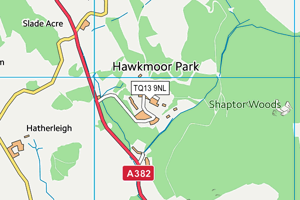 TQ13 9NL map - OS VectorMap District (Ordnance Survey)