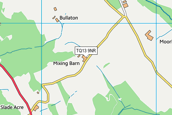 TQ13 9NR map - OS VectorMap District (Ordnance Survey)