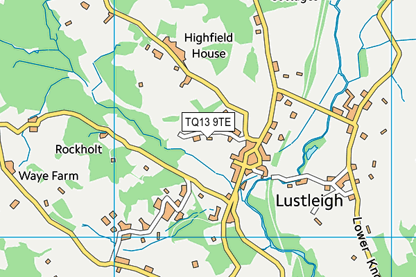TQ13 9TE map - OS VectorMap District (Ordnance Survey) TQ13 9TE map - OS VectorMap District (Ordnance Survey)