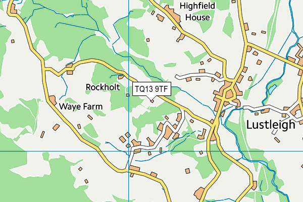 TQ13 9TF map - OS VectorMap District (Ordnance Survey) TQ13 9TF map - OS VectorMap District (Ordnance Survey)