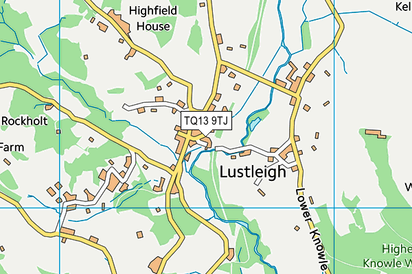 TQ13 9TJ map - OS VectorMap District (Ordnance Survey) TQ13 9TJ map - OS VectorMap District (Ordnance Survey)