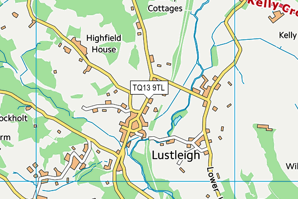 TQ13 9TL map - OS VectorMap District (Ordnance Survey) TQ13 9TL map - OS VectorMap District (Ordnance Survey)