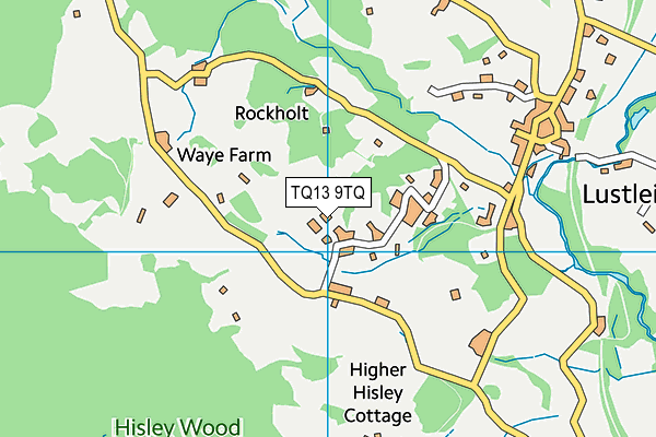 TQ13 9TQ map - OS VectorMap District (Ordnance Survey) TQ13 9TQ map - OS VectorMap District (Ordnance Survey)