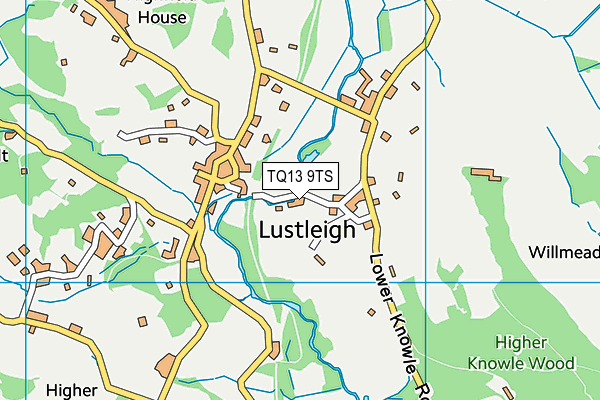 TQ13 9TS map - OS VectorMap District (Ordnance Survey) TQ13 9TS map - OS VectorMap District (Ordnance Survey)