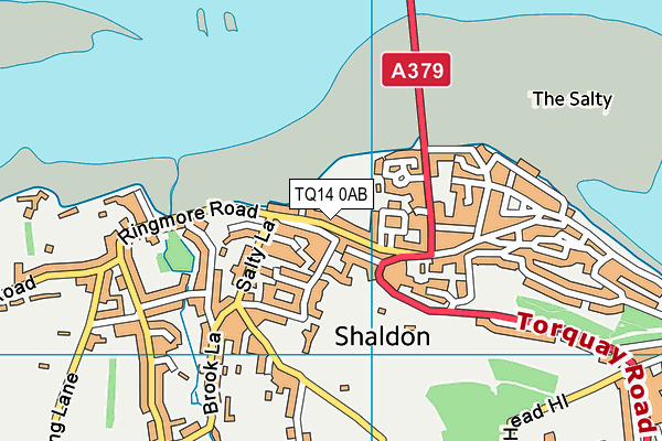 TQ14 0AB map - OS VectorMap District (Ordnance Survey) TQ14 0AB map - OS VectorMap District (Ordnance Survey)