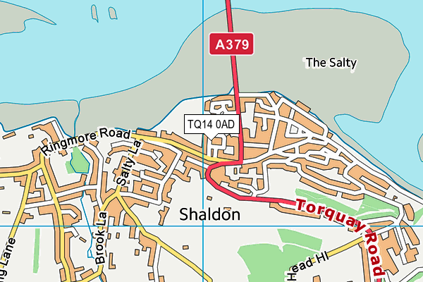 TQ14 0AD map - OS VectorMap District (Ordnance Survey) TQ14 0AD map - OS VectorMap District (Ordnance Survey)