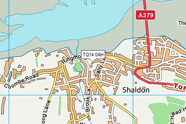 TQ14 0AH map - OS VectorMap District (Ordnance Survey) TQ14 0AH map - OS VectorMap District (Ordnance Survey)
