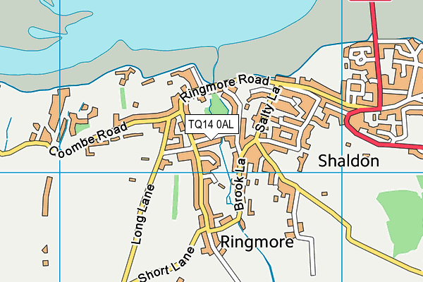 TQ14 0AL map - OS VectorMap District (Ordnance Survey) TQ14 0AL map - OS VectorMap District (Ordnance Survey)