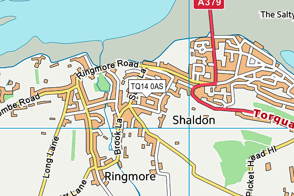 TQ14 0AS map - OS VectorMap District (Ordnance Survey) TQ14 0AS map - OS VectorMap District (Ordnance Survey)