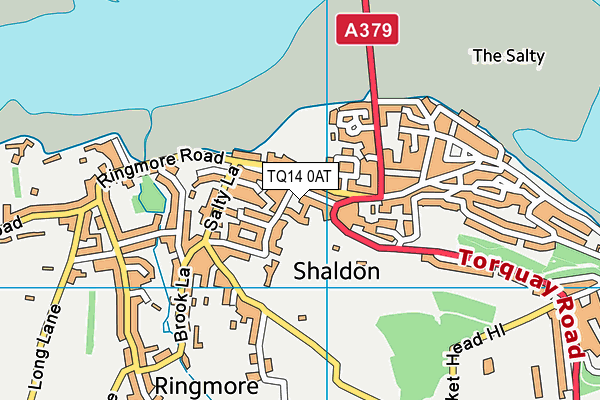 TQ14 0AT map - OS VectorMap District (Ordnance Survey) TQ14 0AT map - OS VectorMap District (Ordnance Survey)