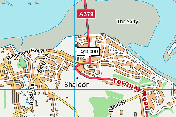 TQ14 0DD map - OS VectorMap District (Ordnance Survey) TQ14 0DD map - OS VectorMap District (Ordnance Survey)