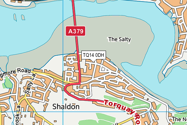 TQ14 0DH map - OS VectorMap District (Ordnance Survey) TQ14 0DH map - OS VectorMap District (Ordnance Survey)