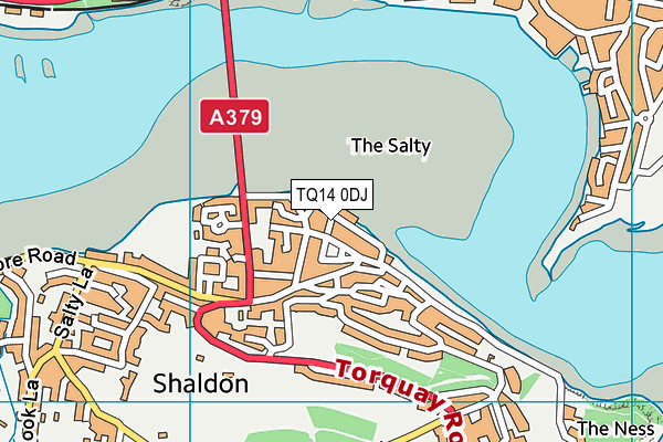 TQ14 0DJ map - OS VectorMap District (Ordnance Survey) TQ14 0DJ map - OS VectorMap District (Ordnance Survey)