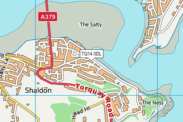 TQ14 0DL map - OS VectorMap District (Ordnance Survey) TQ14 0DL map - OS VectorMap District (Ordnance Survey)