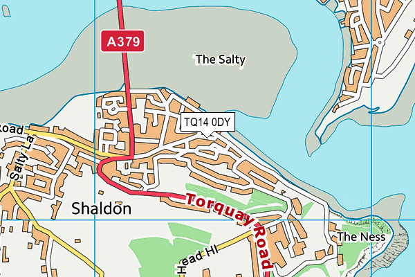 TQ14 0DY map - OS VectorMap District (Ordnance Survey) TQ14 0DY map - OS VectorMap District (Ordnance Survey)