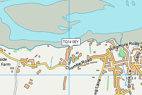 TQ14 0EY map - OS VectorMap District (Ordnance Survey) TQ14 0EY map - OS VectorMap District (Ordnance Survey)