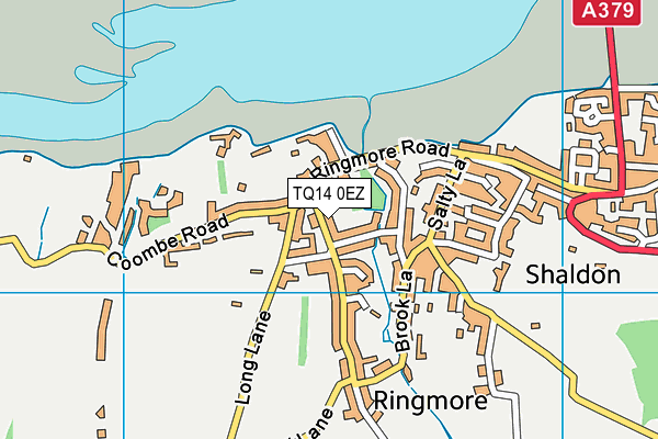 TQ14 0EZ map - OS VectorMap District (Ordnance Survey)