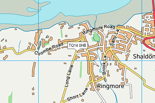 TQ14 0HB map - OS VectorMap District (Ordnance Survey) TQ14 0HB map - OS VectorMap District (Ordnance Survey)