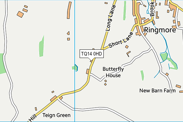 TQ14 0HD map - OS VectorMap District (Ordnance Survey) TQ14 0HD map - OS VectorMap District (Ordnance Survey)