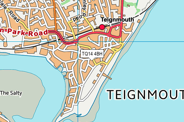 TQ14 4BH map - OS VectorMap District (Ordnance Survey) TQ14 4BH map - OS VectorMap District (Ordnance Survey)