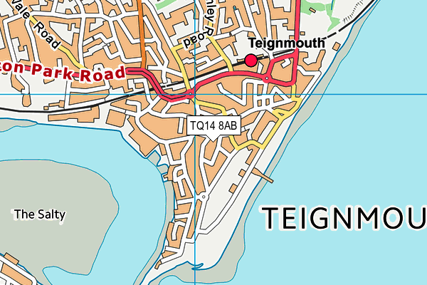 TQ14 8AB map - OS VectorMap District (Ordnance Survey) TQ14 8AB map - OS VectorMap District (Ordnance Survey)
