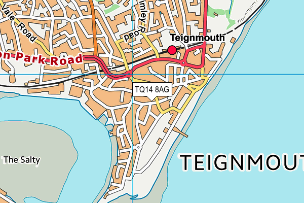 TQ14 8AG map - OS VectorMap District (Ordnance Survey) TQ14 8AG map - OS VectorMap District (Ordnance Survey)