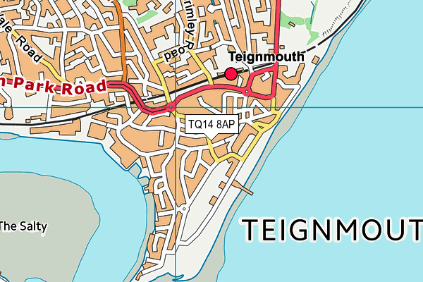 TQ14 8AP map - OS VectorMap District (Ordnance Survey) TQ14 8AP map - OS VectorMap District (Ordnance Survey)