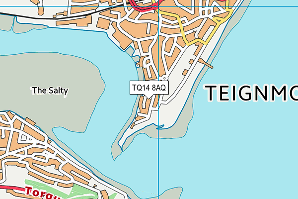 TQ14 8AQ map - OS VectorMap District (Ordnance Survey) TQ14 8AQ map - OS VectorMap District (Ordnance Survey)