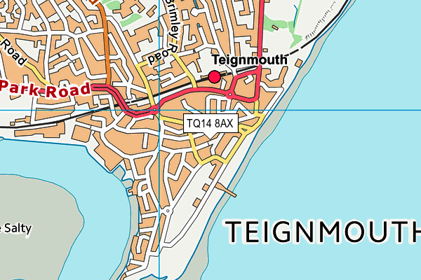 TQ14 8AX map - OS VectorMap District (Ordnance Survey) TQ14 8AX map - OS VectorMap District (Ordnance Survey)