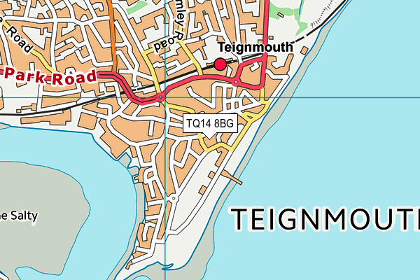 TQ14 8BG map - OS VectorMap District (Ordnance Survey) TQ14 8BG map - OS VectorMap District (Ordnance Survey)