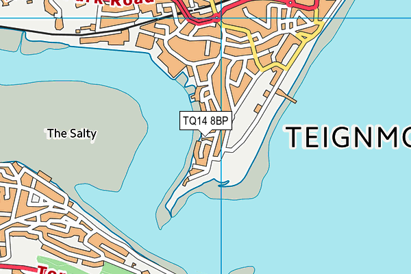 TQ14 8BP map - OS VectorMap District (Ordnance Survey) TQ14 8BP map - OS VectorMap District (Ordnance Survey)