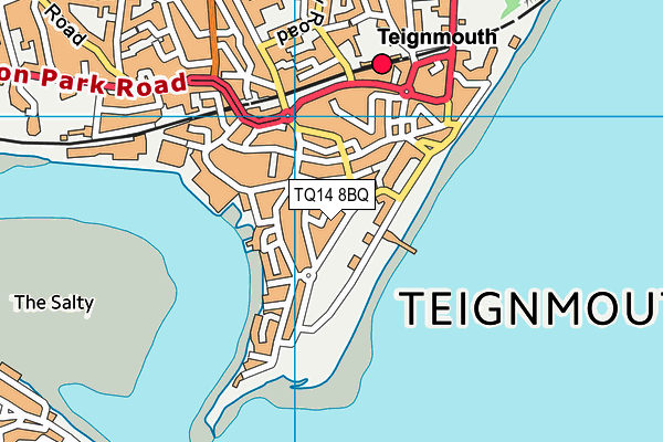 TQ14 8BQ map - OS VectorMap District (Ordnance Survey)