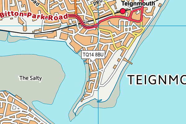 TQ14 8BU map - OS VectorMap District (Ordnance Survey) TQ14 8BU map - OS VectorMap District (Ordnance Survey)