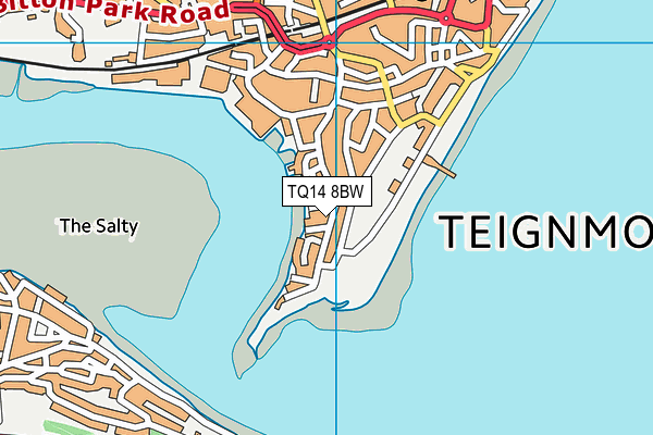 TQ14 8BW map - OS VectorMap District (Ordnance Survey) TQ14 8BW map - OS VectorMap District (Ordnance Survey)